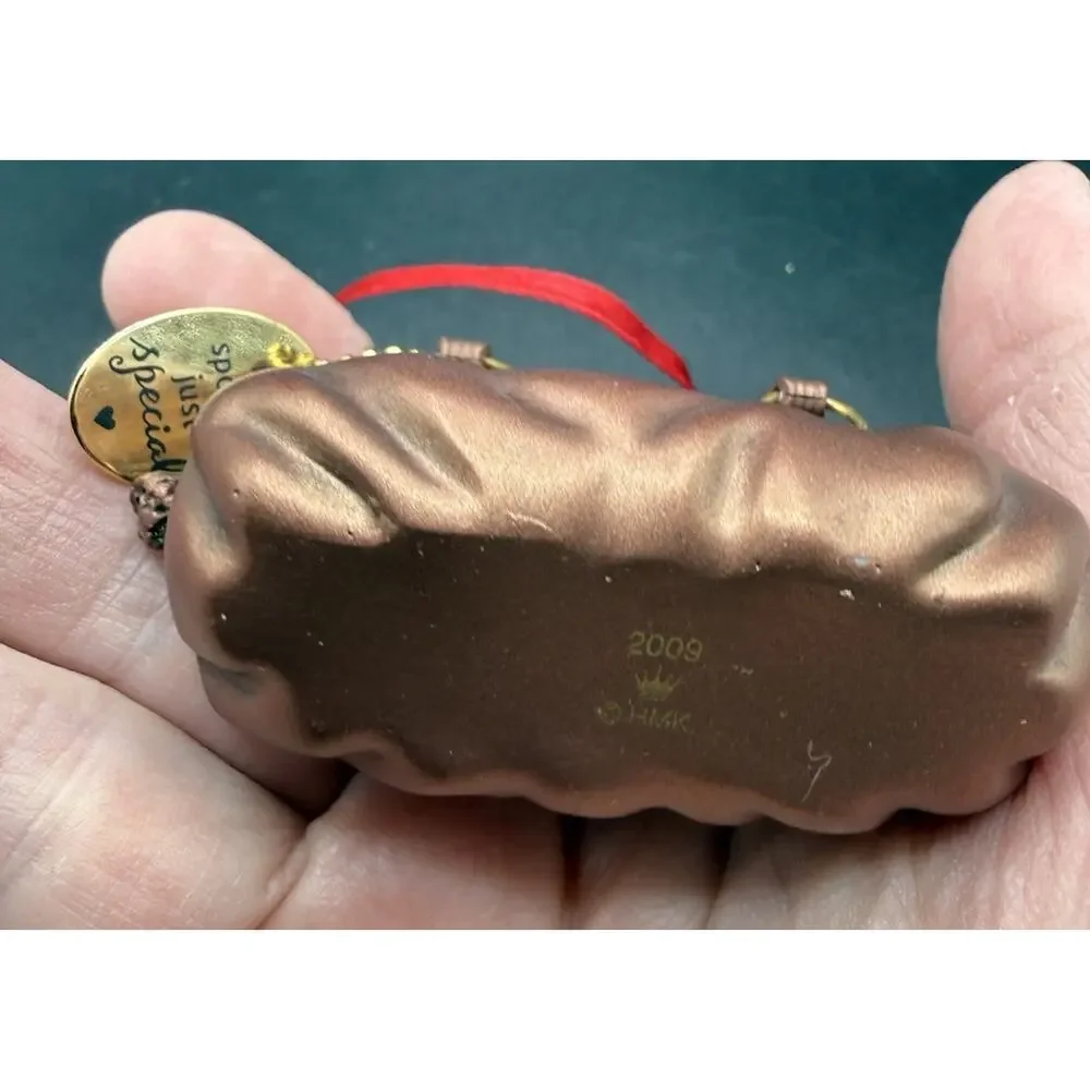 Hallmark Not Spoiled Just Special Gold Purse Christmas Ornament Heavy! Rare LO17
